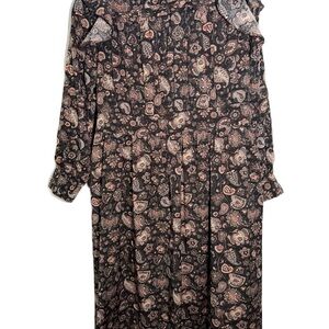 Elegant Paisley Midi Dress